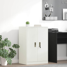 Berkfield Storage Cabinet White 60 x 40 x 90 cm Steel