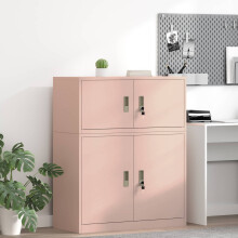 Berkfield Storage Cabinet Pink 90 x 40 x 40 cm Steel