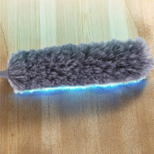 Brosse de nettoyage lavable de plumeau télescopique pliable-Gris