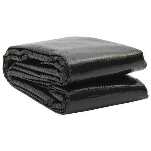 Floating Rectangular PE Solar Pool Film 8 x 5 m Black