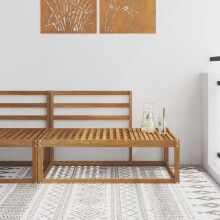 Berkfield Outdoor End sofa Natural 115 x 83 x 73 cm Solid Acacia Wood