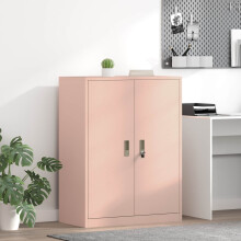 Berkfield Storage Cabinet Pink 80 x 40 x 105 cm Steel