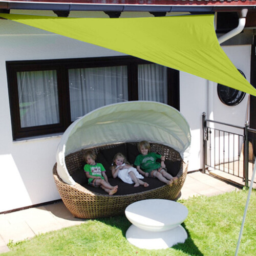 AURIGATE triangular sun shade sail 13.1 ft UV protection 2