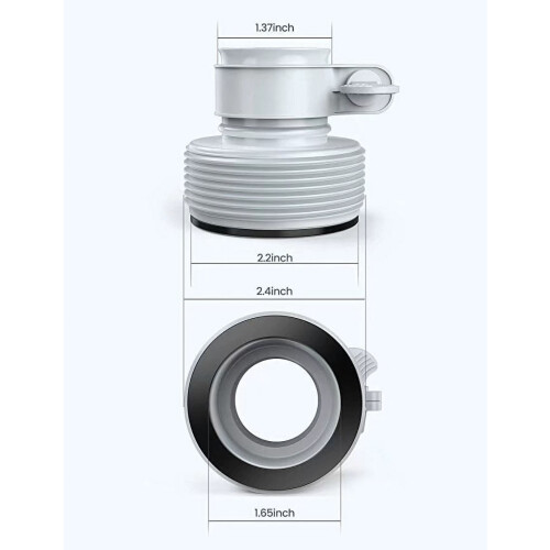 Pool Hose Adapter Type B 1.25 to 1.5 Inch (1 Pack) 1