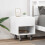 Berkfield Bedside Table 2 pcs White 40.5 x 40 x 48 cm Engineered Wood 1