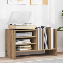 Berkfield Record Cabinet Artisan Oak 78.5 x 35 x 45 cm Engineered Wood