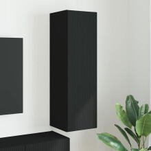 Berkfield TV Wall Cabinet Black 30 x 31 x 100 cm Engineered Wood