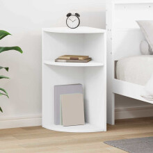 Berkfield End Table White 29.6 x 29.6 x 60 cm Engineered Wood