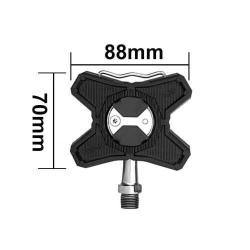 Jacenvly1Pair ABS Pedały rowerowe Konwerter płaski kompatybilny 1