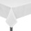 5 Tablecloths White 100 x 100 cm 2
