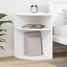 Berkfield End Table White 39.7 x 39.7 x 60 cm Engineered Wood