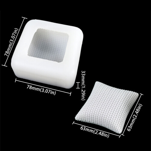 Moules d'oreiller carrés en Silicone, cuisson de savon, outil 2