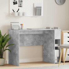 Berkfield Desk Concrete Grey 109 x 50 x 78 cm Engineered Wood