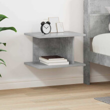 Berkfield Bedside Table Concrete Grey 40 x 30 x 25 cm Engineered Wood