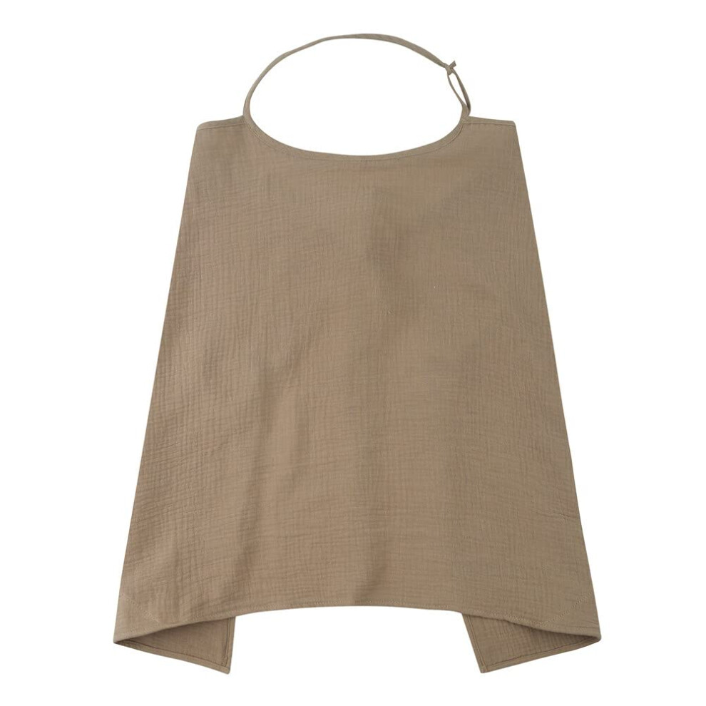 Breathable Cotton Nursing Cover for Breastfeeding Moms, Soft Full Coverage Privacy Design