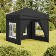 Berkfield Folding Party Tent with Sidewalls Anthracite 2x2 m