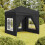Berkfield Folding Party Tent with Sidewalls Anthracite 2x2 m 1