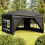 Berkfield Folding Party Tent with Sidewalls Black 3x3 m 1