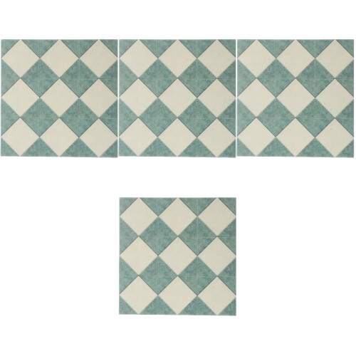 4Pièces Sol Mini Maison Vert Vintage Pour Décoration Et DIY 1