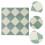 4Pièces Sol Mini Maison Vert Vintage Pour Décoration Et DIY 9