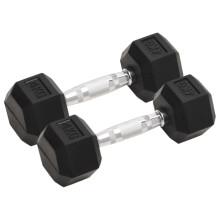 Berkfield Dumbbells 2 pcs 8 kg Total Cast Iron