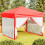 Berkfield Folding Party Tent with Sidewalls Red 3x3 m 1
