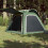 Berkfield Camping Tent 4-Person Green Quick Release Waterproof 1