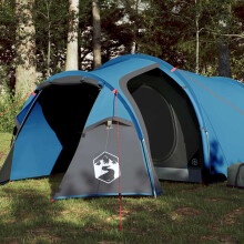 Berkfield Camping Tent Tunnel 2-Person Blue Waterproof