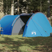 Berkfield Camping Tent Tunnel 4-Person Blue Waterproof