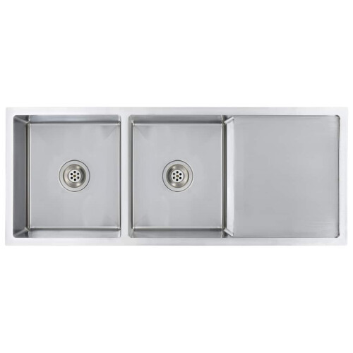 Berkfield Handmade Kitchen Sink Stainless Steel 1