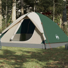 Berkfield Camping Tent Dome 6-Person Green Waterproof