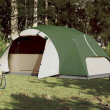 Berkfield Family Tent Crossvent 8-Person Green Waterproof