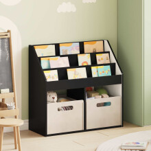 Berkfield Kids Bookshelf Black 72.5 x 29.5 x 69 cm Engineered Wood