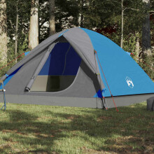 Berkfield Camping Tent Dome 6-Person Blue Waterproof