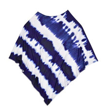 Tie‑Dyed Blue Breathable Nursing Cover for Breastfeeding, Stroller and Crib Multi‑Use Wrap