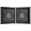 Berkfield Handmade Kitchen Sink Black Stainless Steel 2