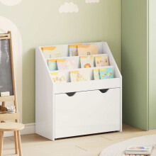 Berkfield Kids Bookshelf with Drawer High Gloss White 60 x 29.5 x 69 cm