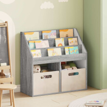 Berkfield Kids Bookshelf Grey Sonoma 72.5 x 29.5 x 69 cm Engineered Wood