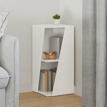 Berkfield Side Shelf High Gloss White 33 x 32 x 70.5 cm Engineered Wood