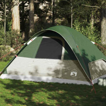 Berkfield Family Tent Dome 6-Person Green Waterproof