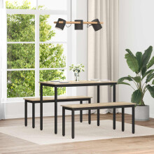 Berkfield Bench Sonoma 110 x 35 x 45 cm Engineered Wood