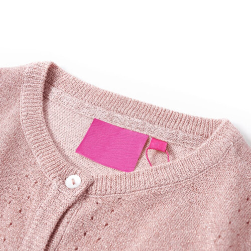Kids' Cardigan Knitted Soft Pink 92 2