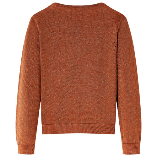Kids' Cardigan Knitted Cognac 92 1