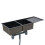 Berkfield Handmade Kitchen Sink Black Stainless Steel 4