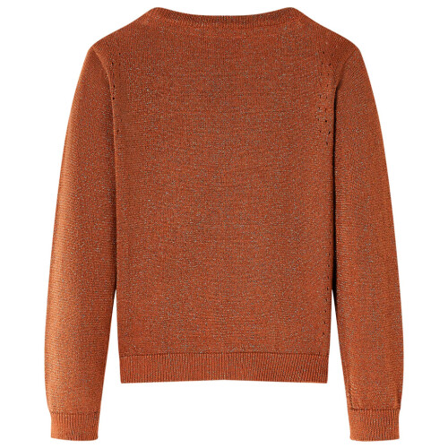 Kids' Cardigan Knitted Cognac 128 1