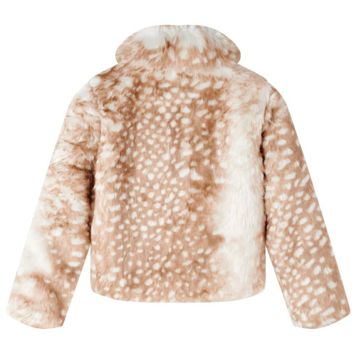 Kids' Coat Faux Fur Cognac 104 1