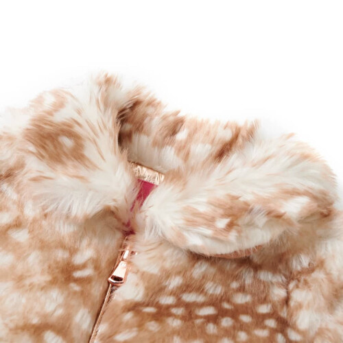 Kids' Coat Faux Fur Cognac 104 2
