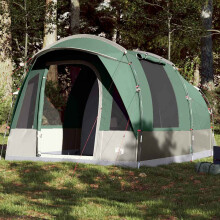 Berkfield Camping Tent Tunnel 3-Person Green Waterproof