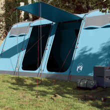 Berkfield Family Tent Tunnel 8-Person Blue Waterproof
