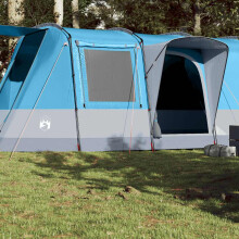 Berkfield Camping Tent Tunnel 4-Person Blue Waterproof